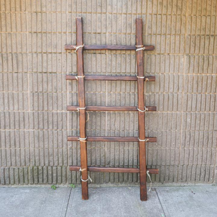 Contemporary Blanket Rack / Ladder: Contemporary Blanket Rack / Ladder. Measures 72 inches x 36 inches.