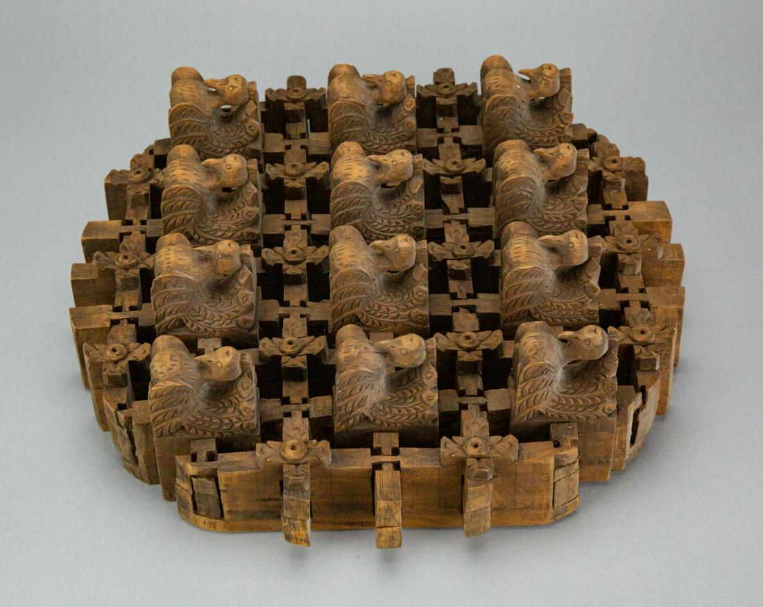 Balinese Hand Carved Puzzle Form Wall Plaque (1 of 5)