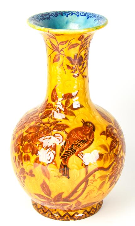 Contemporary Asian Hand Painted Ceramic Vase (1 of 7)