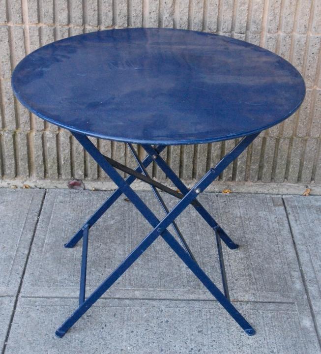 Metal Painted Bistro Round Dining Table (1 of 5)