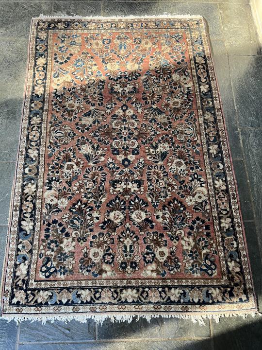 Oriental / Persian Style Hand Knotted Throw Rug (1 of 4)