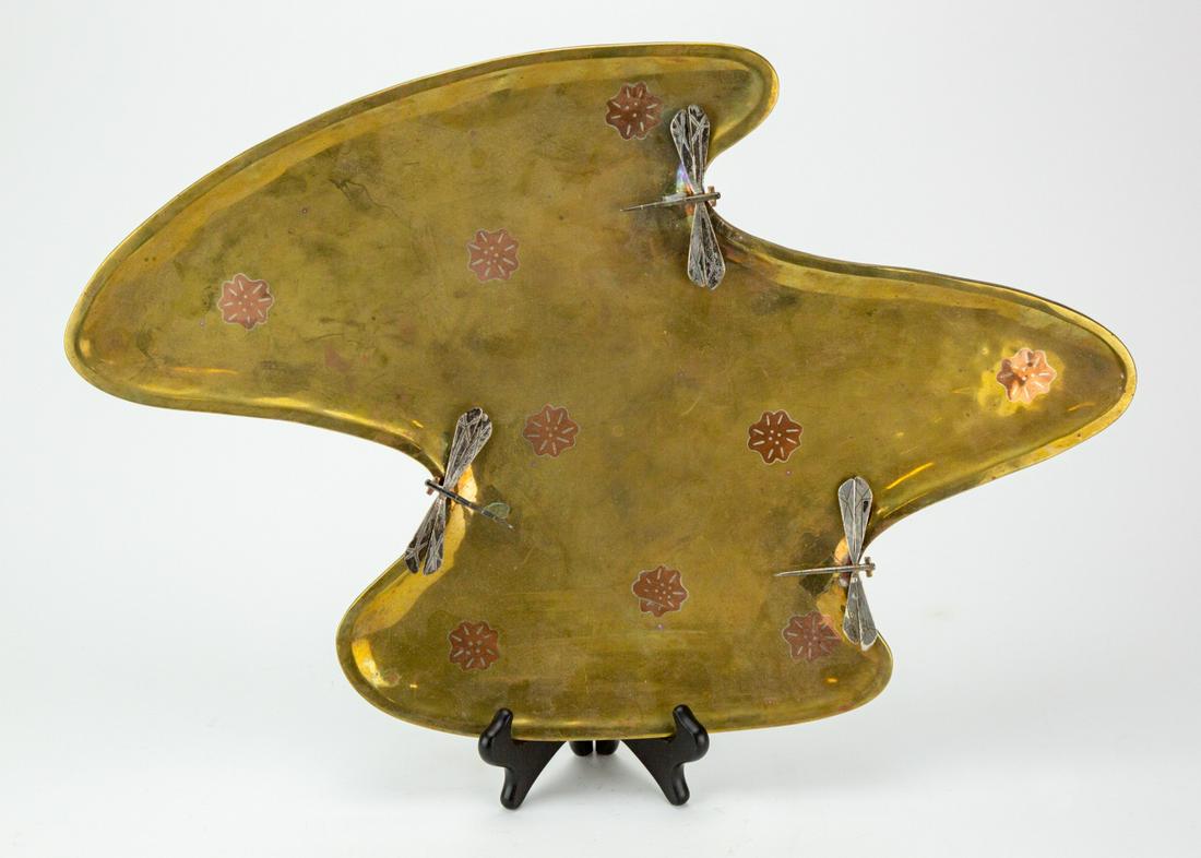 Los Castillo Taxco Sterling, Brass & Copper Tray (1 of 5)