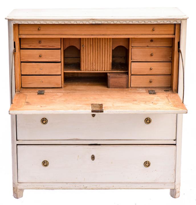 Antique Swedish Gustavian Painted Secretaire (1 of 9)