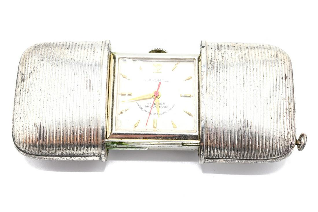 Sterling Silver Art Deco Marshall Pocket Watch (1 of 7)