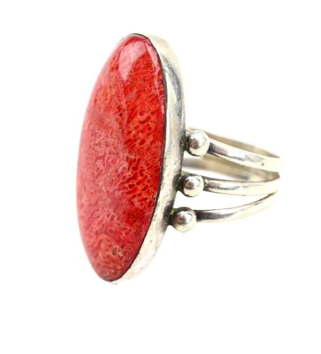 Native American Sterling & Red Jasper Ring (1 of 6)