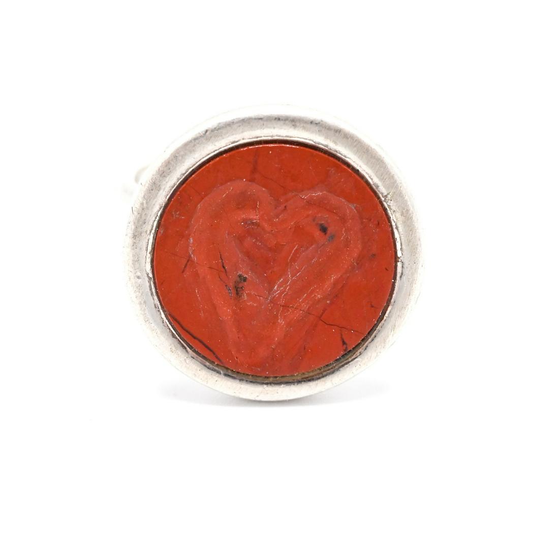 Robert Lee Morris Sterling Silver Heart Ring (1 of 8)
