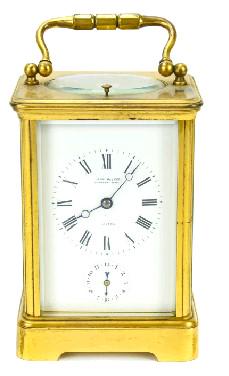 Antique John Walker Gilt Bronze Carriage Clock (1 of 4)