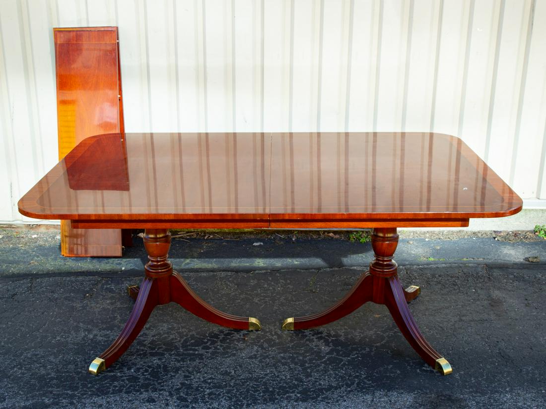 Kindel Mahogany Double Pedestal Dining Table (1 of 7)