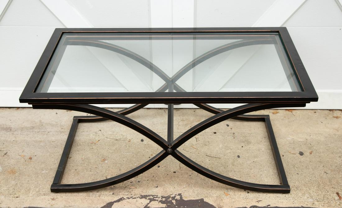 Contemporary Rectangular Glass Coffee Table (1 of 6)