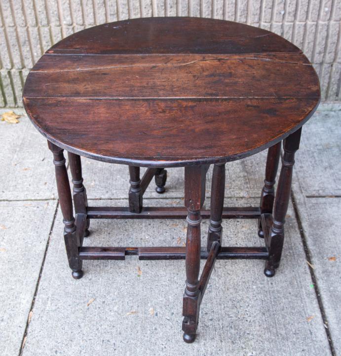 Antique Small Gate-Leg Dining or Sofa Table (1 of 6)