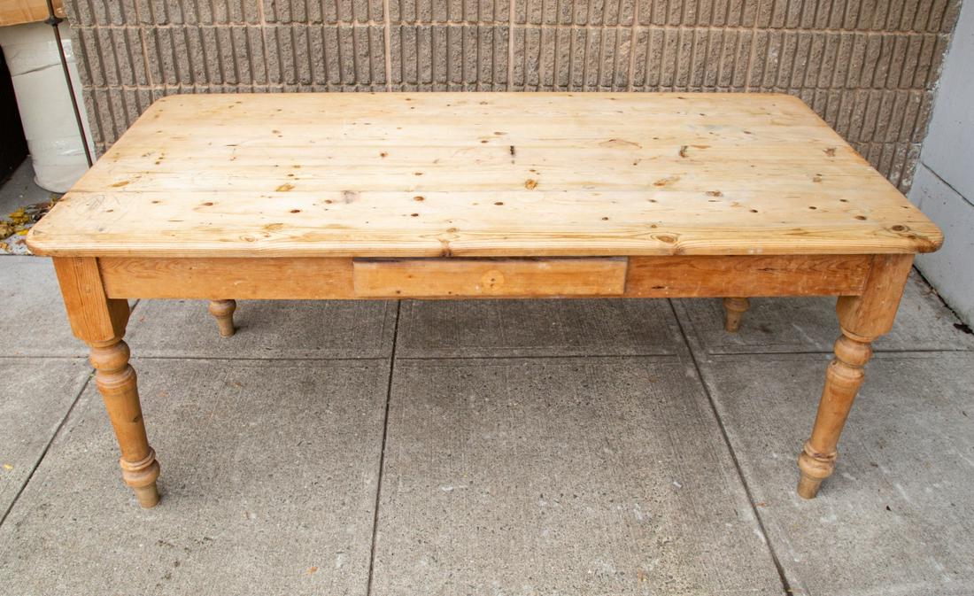 Large Country Pine Dining Table or Desk (1 of 8)
