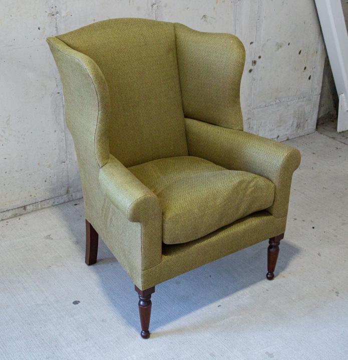 Contemporary Custom Upholstered Wingback Chair (1 of 6)