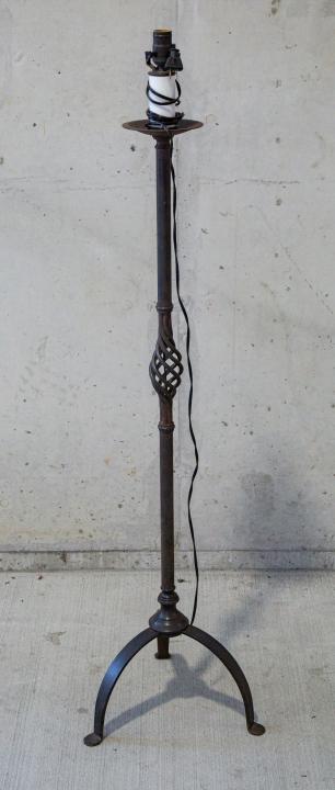 Vintage Wrought Iron Floor Lamp Tripod Base (1 of 5)