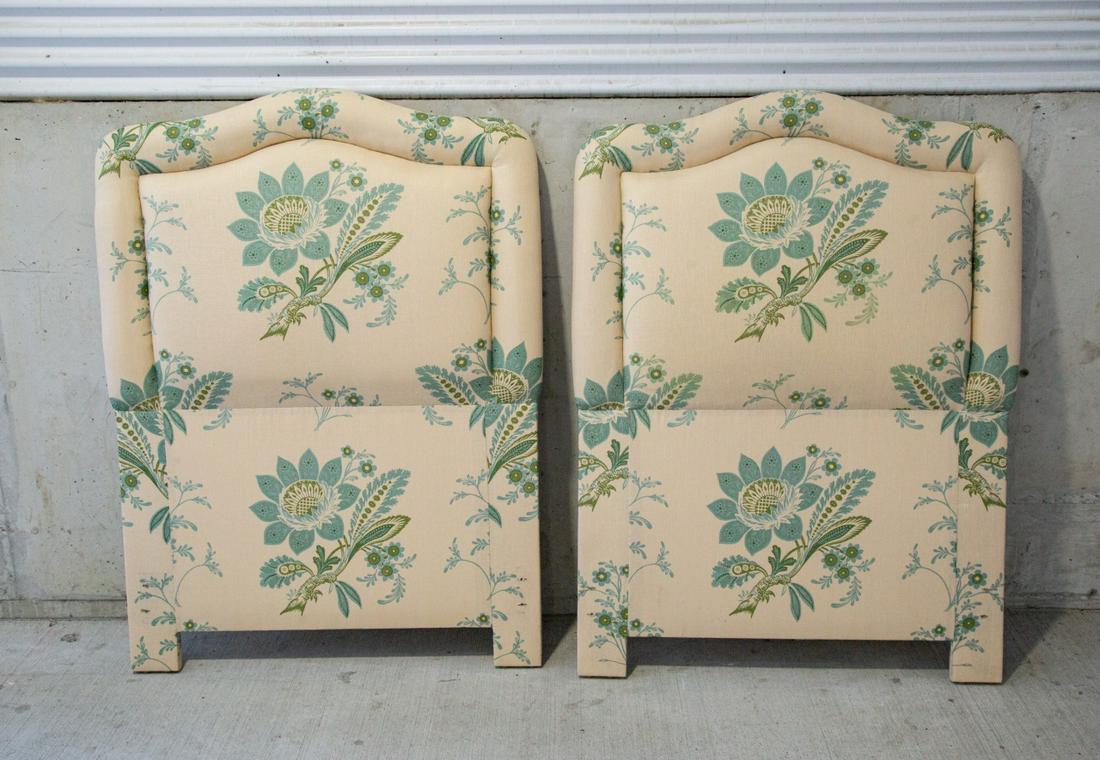 Pair Custom Upholstered Single Head Board Panels (1 of 7)