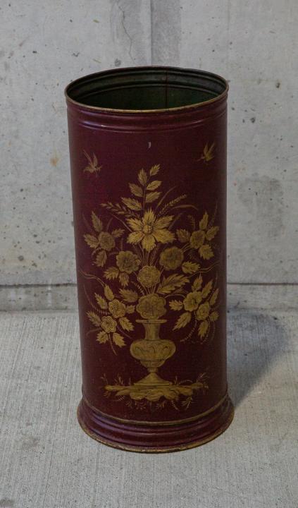 Hand Painted Tole Umbrella Stand (1 of 6)