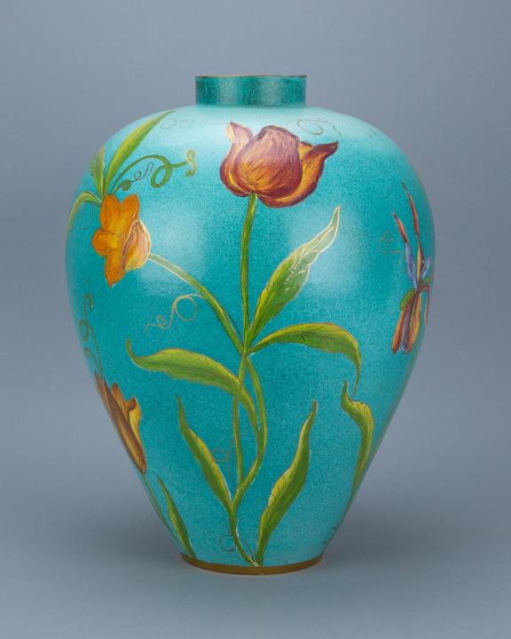 Large Italian Hand Painted Contemporary Vase (1 of 6)