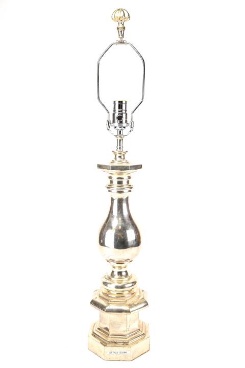 Silver Plate Baluster Form Lamp (1 of 7)