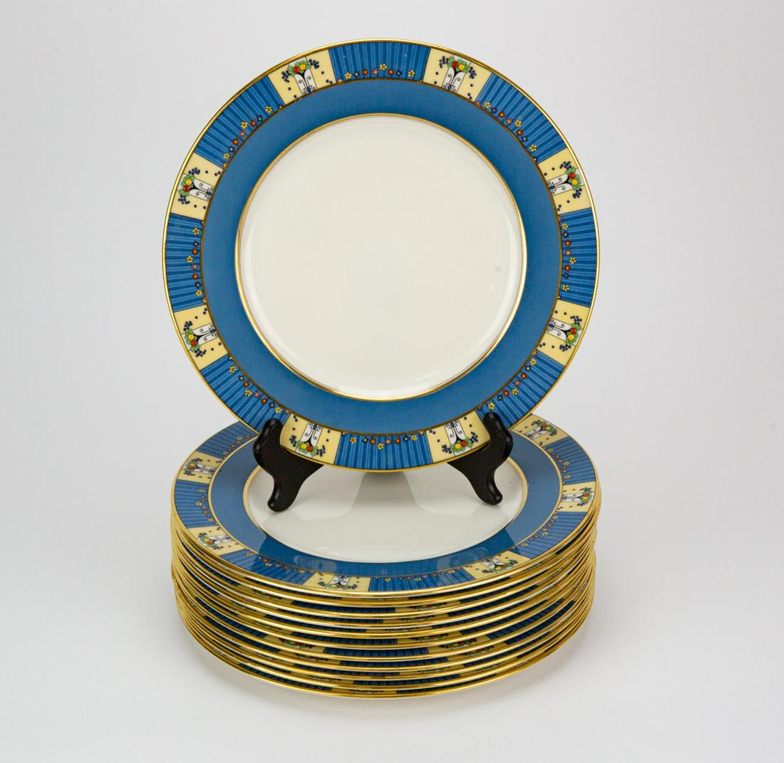 Lenox Tremont Hand Painted Porcelain Dinner Plates (1 of 6)