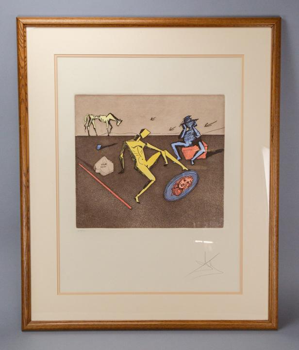 Salvador Dali Limited Edition Frame Lithograph: Salvador Dali Limited Edition Frame Lithograph Signed and Numbered.Frame measures 36 inches x 30 inches.