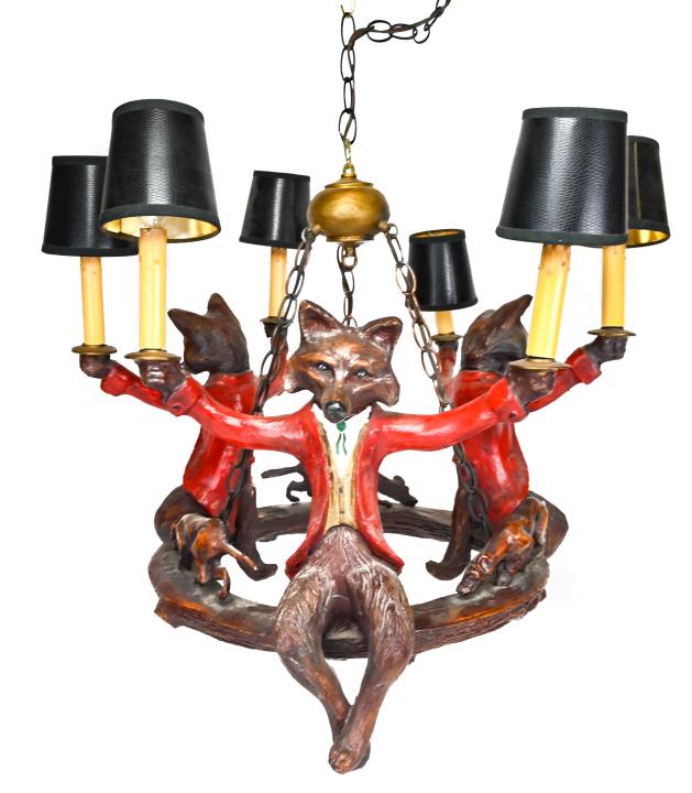 Vintage Bill Huebbe Fox Chandelier (1 of 9)