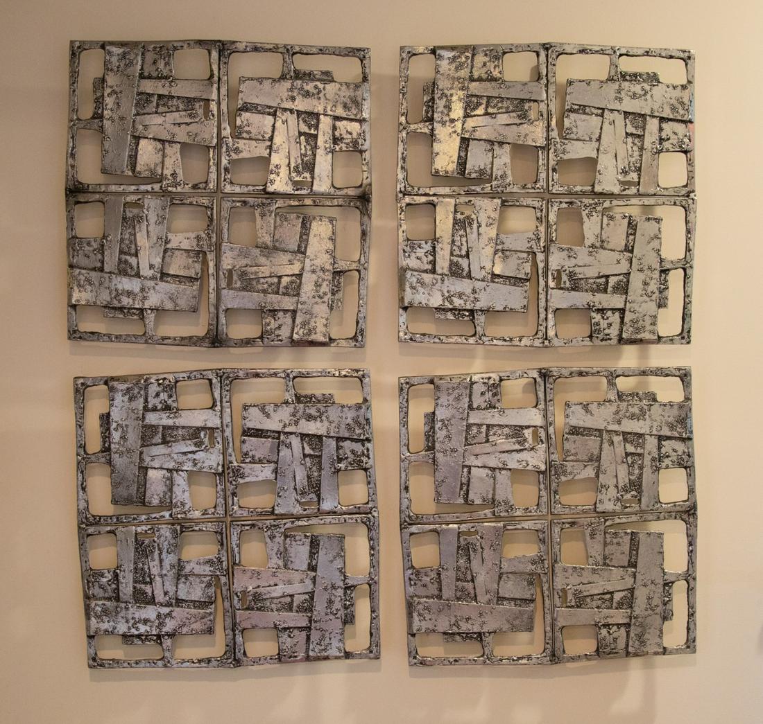 4 Contemporary Metal Wall Art Decor (1 of 8)