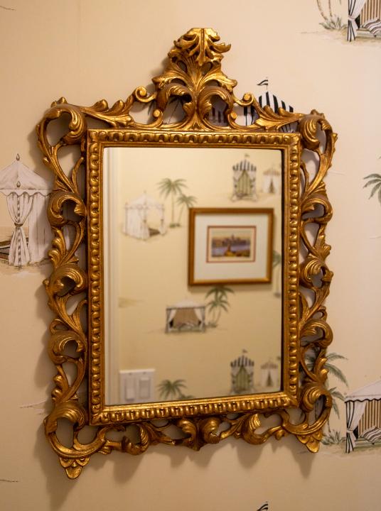 Italian Baroque Style Carved & Gilded Mirror (1 of 7)