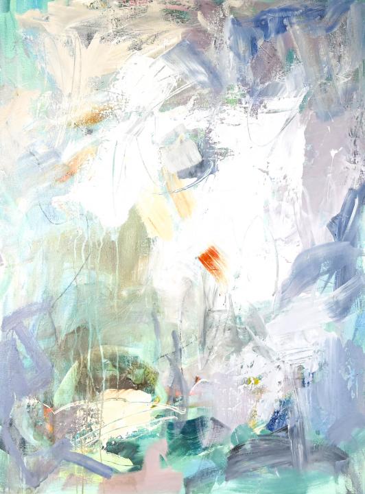 Michelle Marra Contemporary High Prays Painting: Michelle Marra Contemporary Abstract High Prays Painting on Canvas.Measures 40 inches x 30 inches.