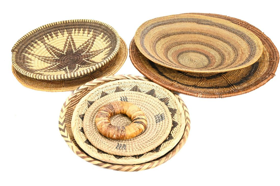 7 Hand Woven Zulu Baskets (1 of 8)
