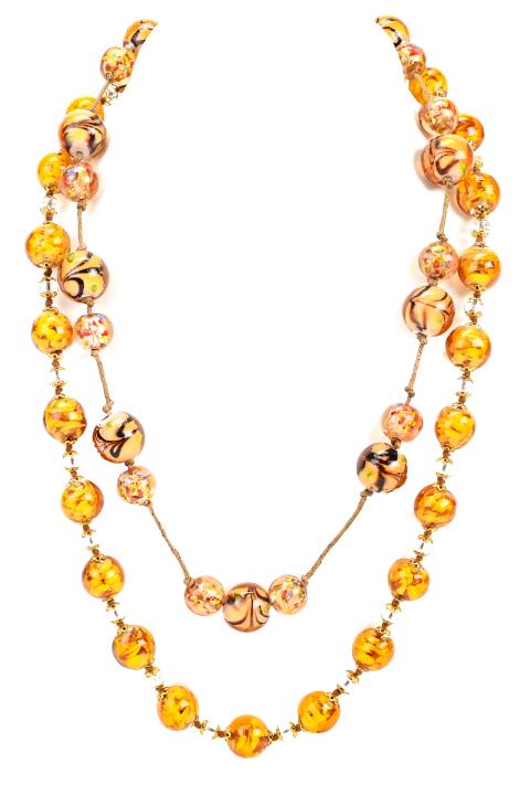 Italian Murano Art Glass Beaded Necklace Strands (1 of 9)