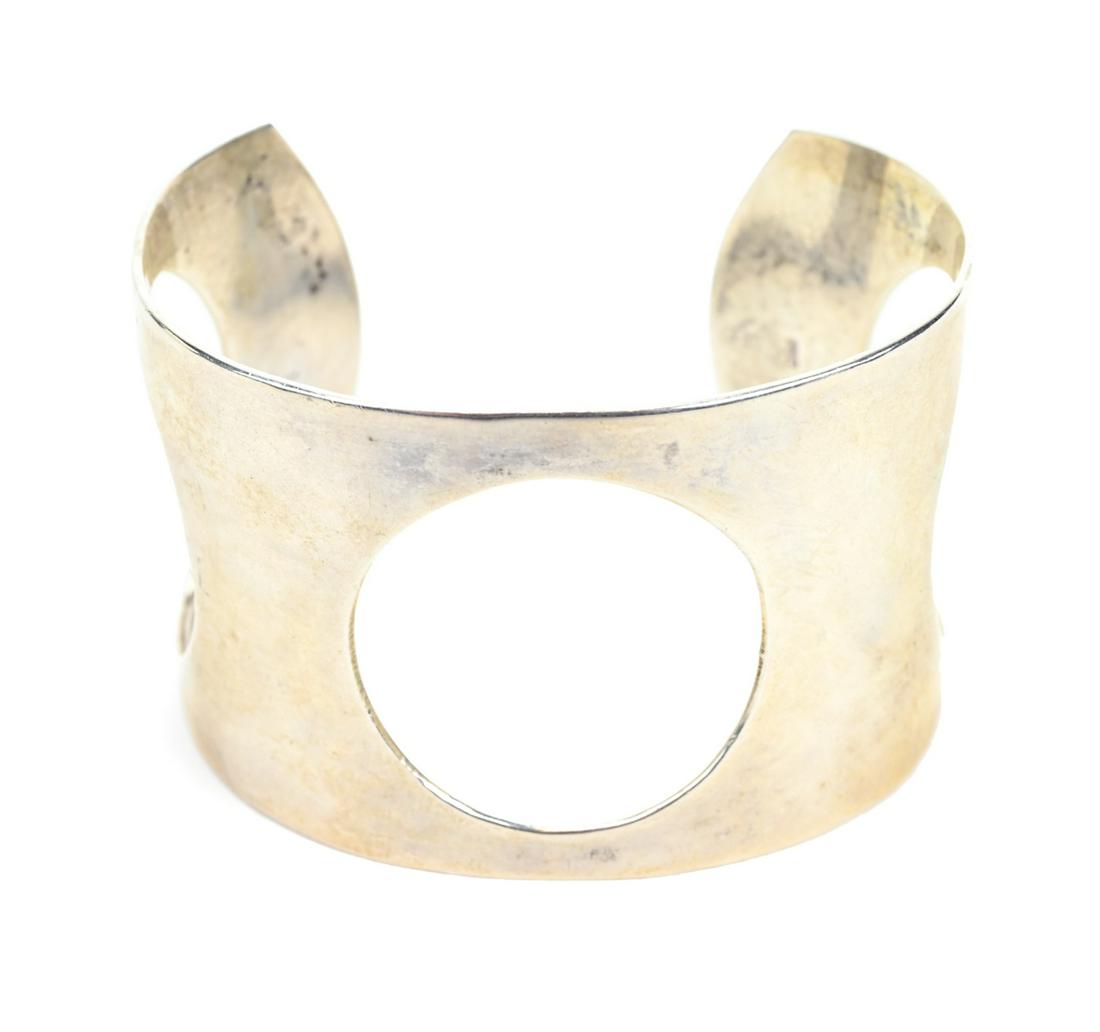 Modernist Sterling Silver Cuff Bracelet (1 of 6)