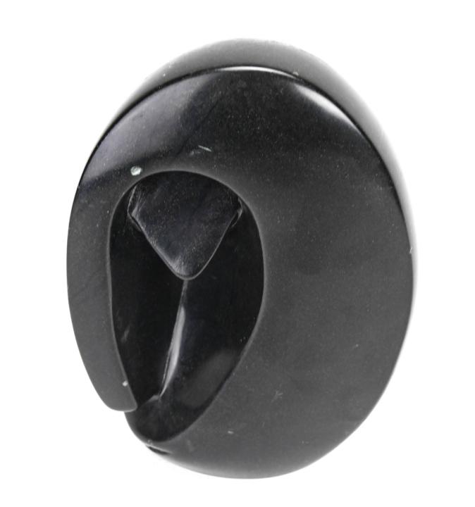 Nelson Rumano Shona Polished Granite Sculpture: Nelson Rumano Shona Polished Granite Sculpture. Signed by the artist. 7 inches x 5 inches