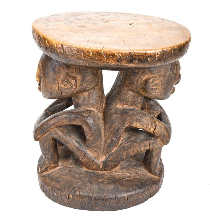 Antique African Tribal Hand Carved Stool (1 of 7)