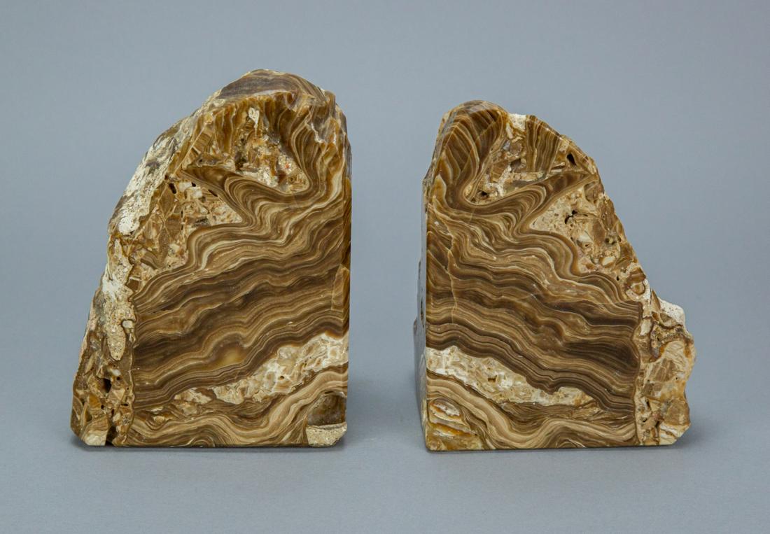 Pair Natural Agate Bookends (1 of 7)
