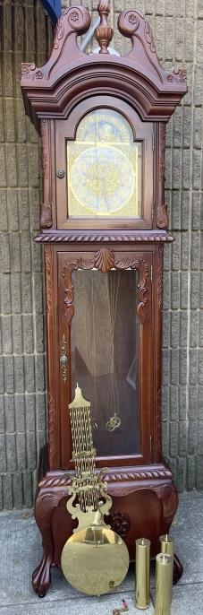 Georgian Style 8-Day Grand Father Tall Case Clock (1 of 7)