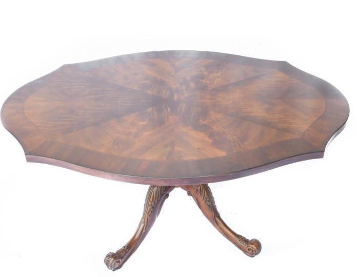 Chippendale Style Flame Mahogany Coffee Table (1 of 8)
