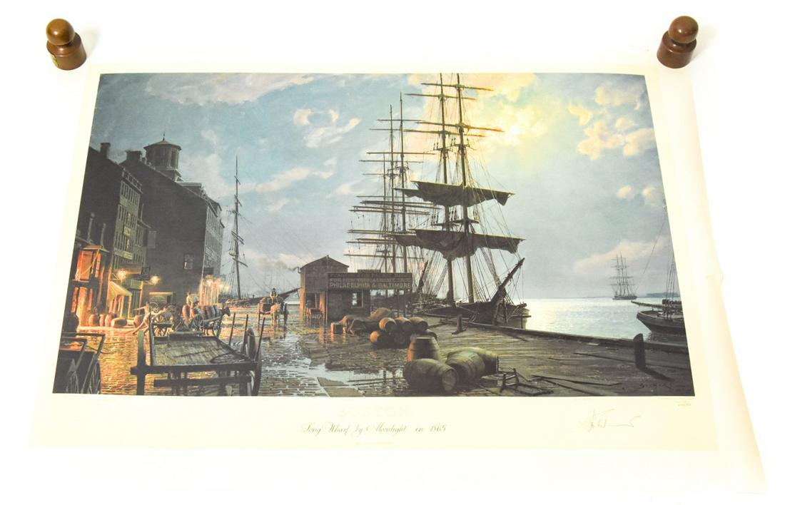 John Stobart Limited Boston Numbered Lithograph (1 of 8)