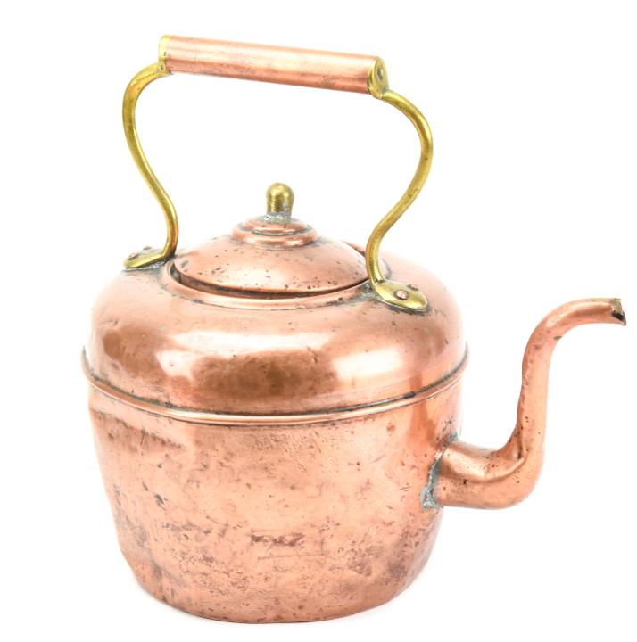 Antique Hammered Copper Teapot (1 of 7)