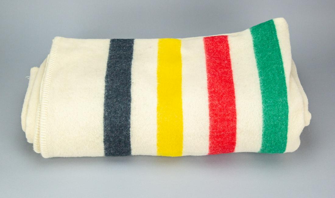 Vintage Early's of Whitney Striped Wool Blanket (1 of 6)