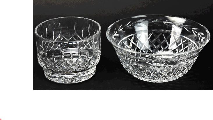 Pair Waterford Cut Crystal Bowls (1 of 6)