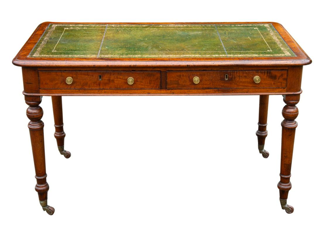 English Georgian Mahogany Partners Writing Table (1 of 8)