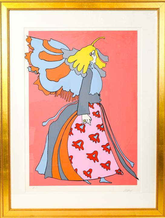 Peter Max Woman Silkscreen in Fabriano Paper (1 of 8)