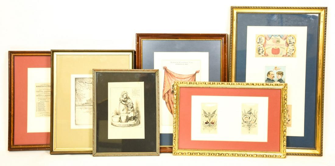 Collection Framed Grover Cleveland Memorabilia (1 of 7)