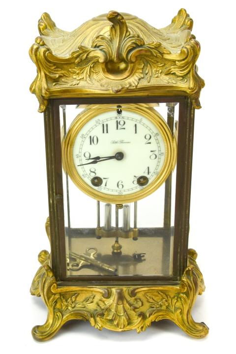 Seth Thomas Art Nouveau Gilt Bronze Mantel Clock (1 of 8)