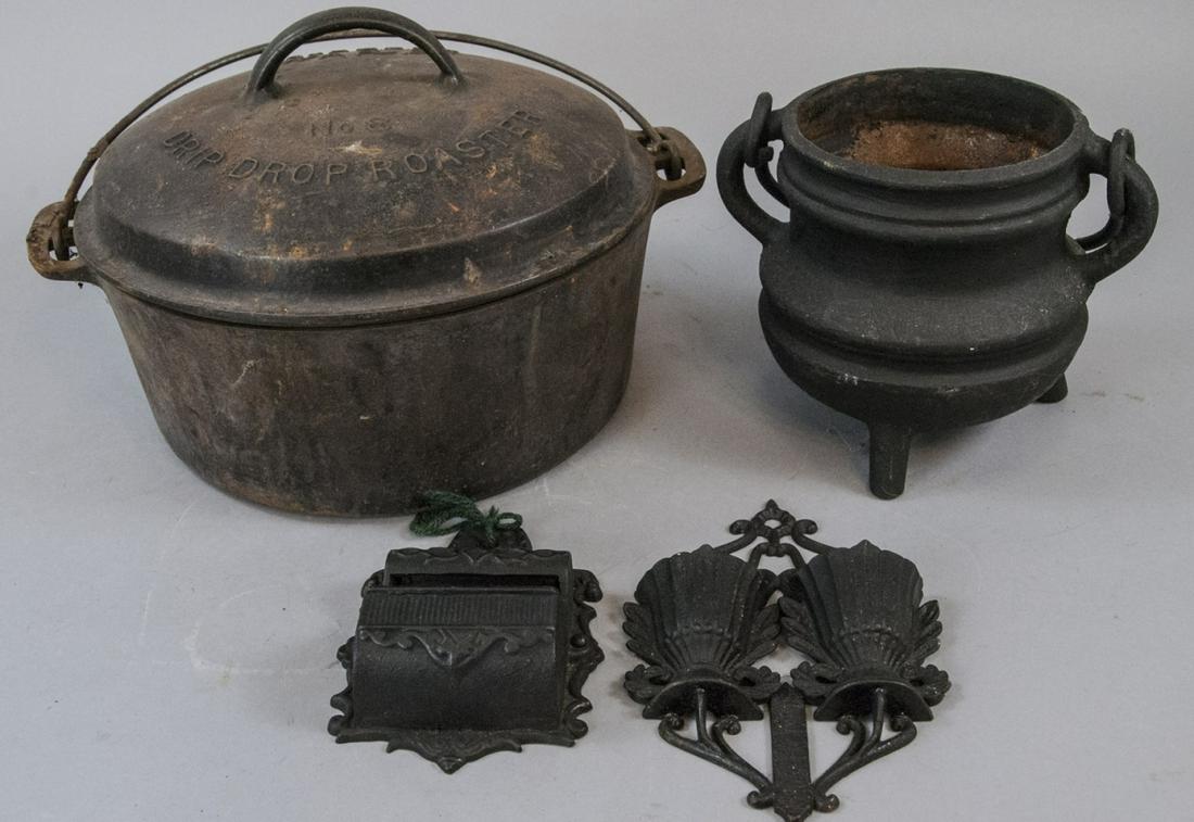 Assorted Lot Of Cast iron Cooking/Home Items (1 of 4)