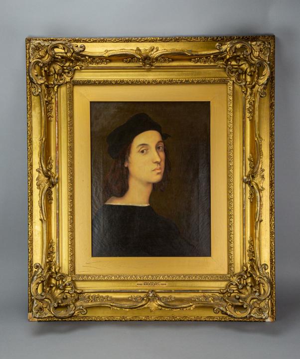 19th C. Raffaello Sanzio Da Urbino Oil on Canvas (1 of 6)