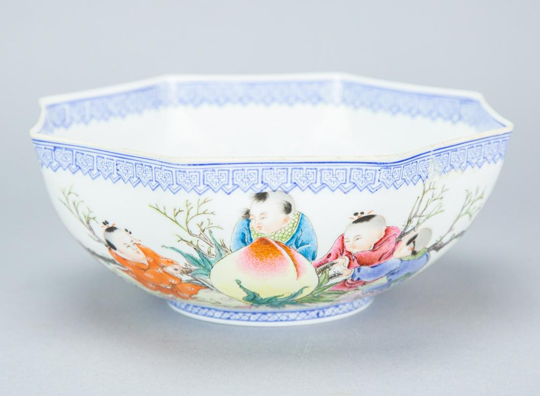 Chinese Republic Period Eggshell Porcelain Bowl (1 of 6)