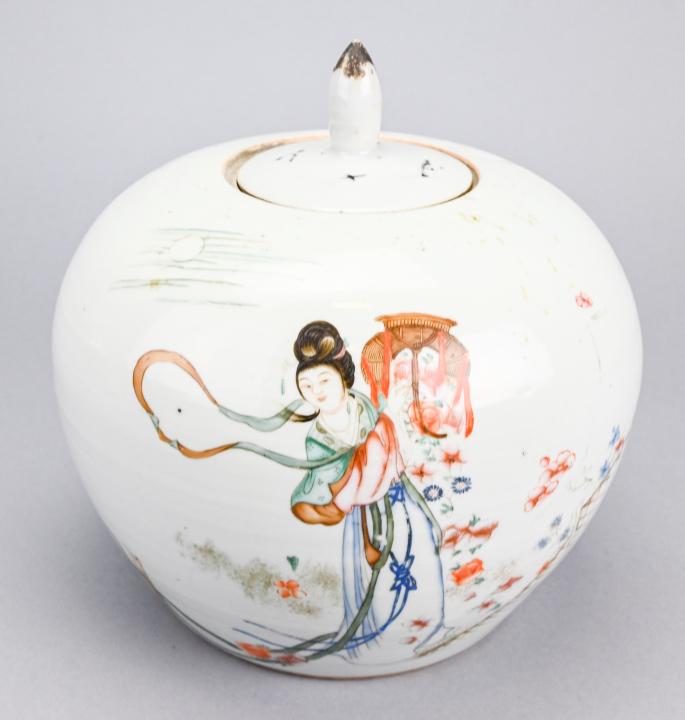 Antique Chinese Famille Porcelain Ginger Jar (1 of 8)