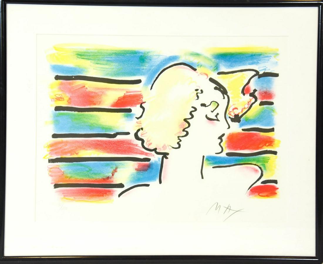 Peter Max American Woman Lithograph (1 of 9)