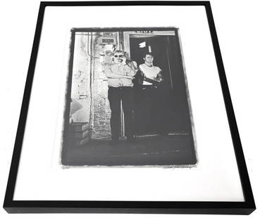 William John Kennedy Photo Warhol Factory #2/4: William John Kennedy American 1930-2021 Black and White Photograph 1964 Warhol Factory Telephone Suite New York City #2 of 4 in Series. Printed in 2010 and numbered 16/60. Signed by the artist in