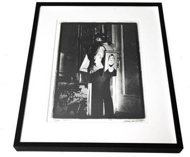 William John Kennedy Photo Warhol Factory #4/4: William John Kennedy American 1930-2021 Black and White Photograph 1964 Warhol Factory Telephone Suite New York City #4 of 4 in Series. Printed in 2010 and numbered 16/60. Signed by the artist in pen.